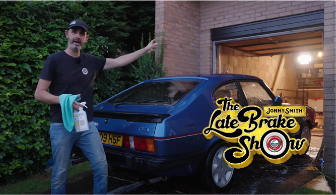 Nielsen adds some glow to a classic Capri on The Late Brake Show